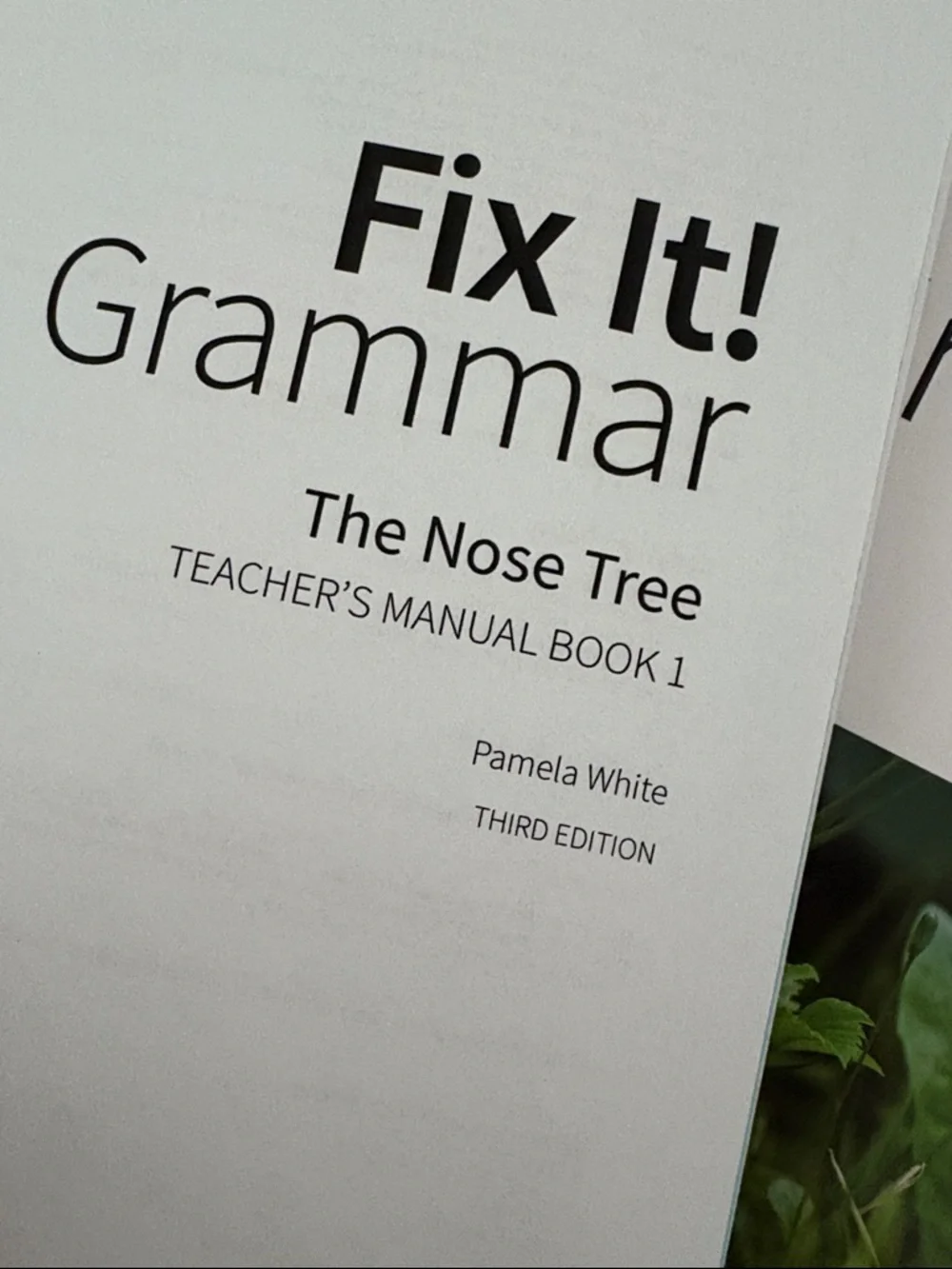 NEW IEW Fix It! Grammer Nose Tree (OLDER VERSION)  | homeschool curriculum